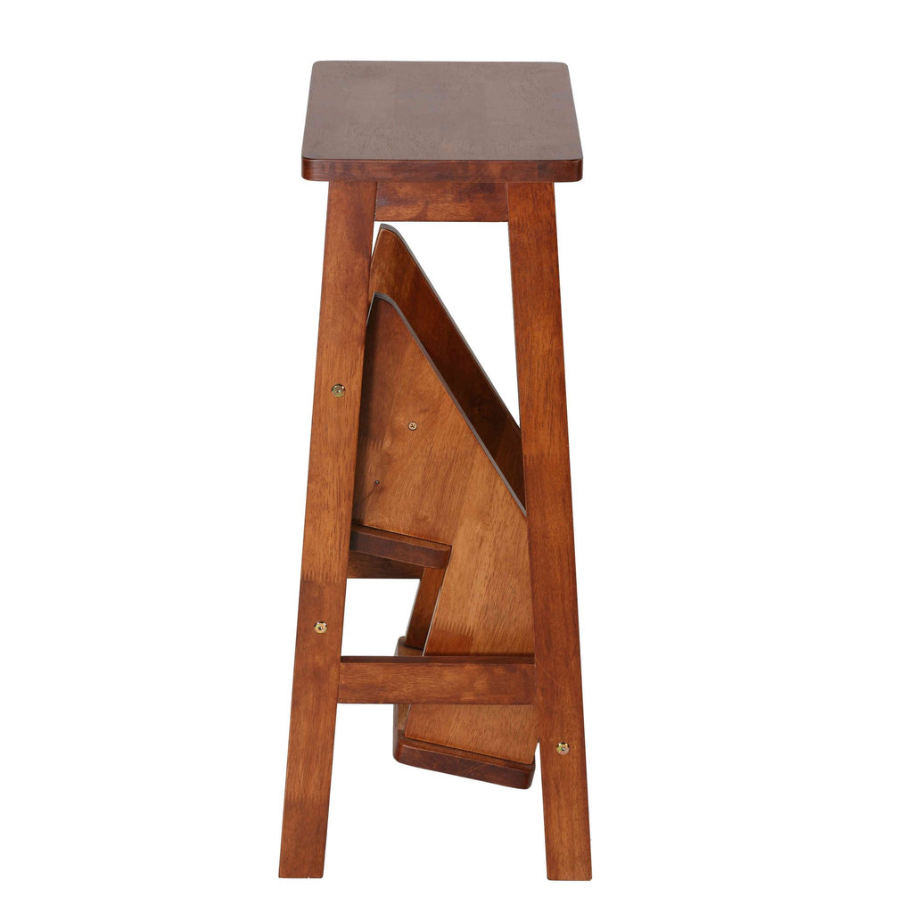 Druzi Stepstool 3 in 1 Design, Barstool, Stepstool, Ladder, Oak Color