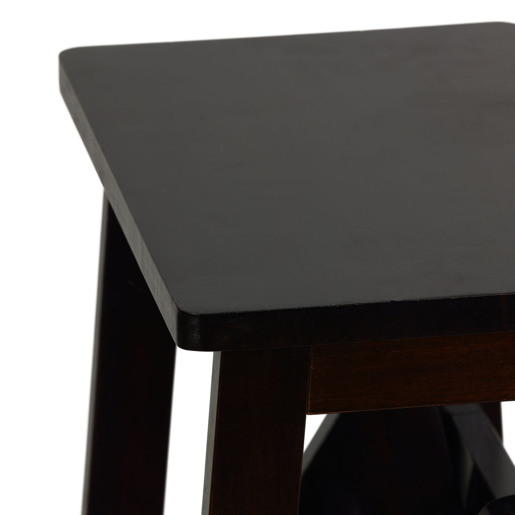 Druzi Barstool, Stepstool, Ladder, Cappuccino Finish