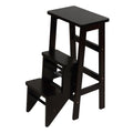 Druzi Barstool, Stepstool, Ladder, Cappuccino Finish