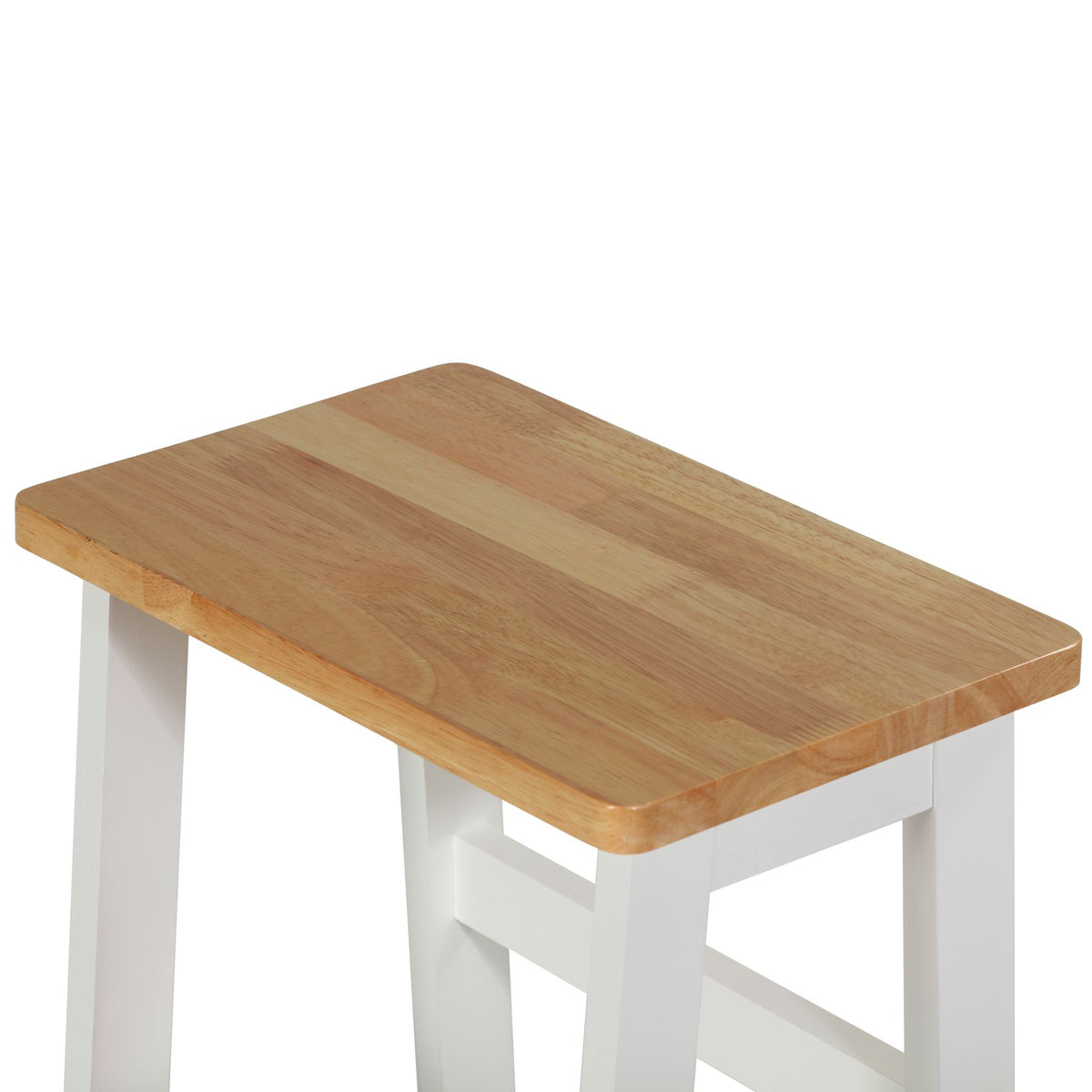Druzi Barstool, Stepstool, Ladder, White/Natural Oak
