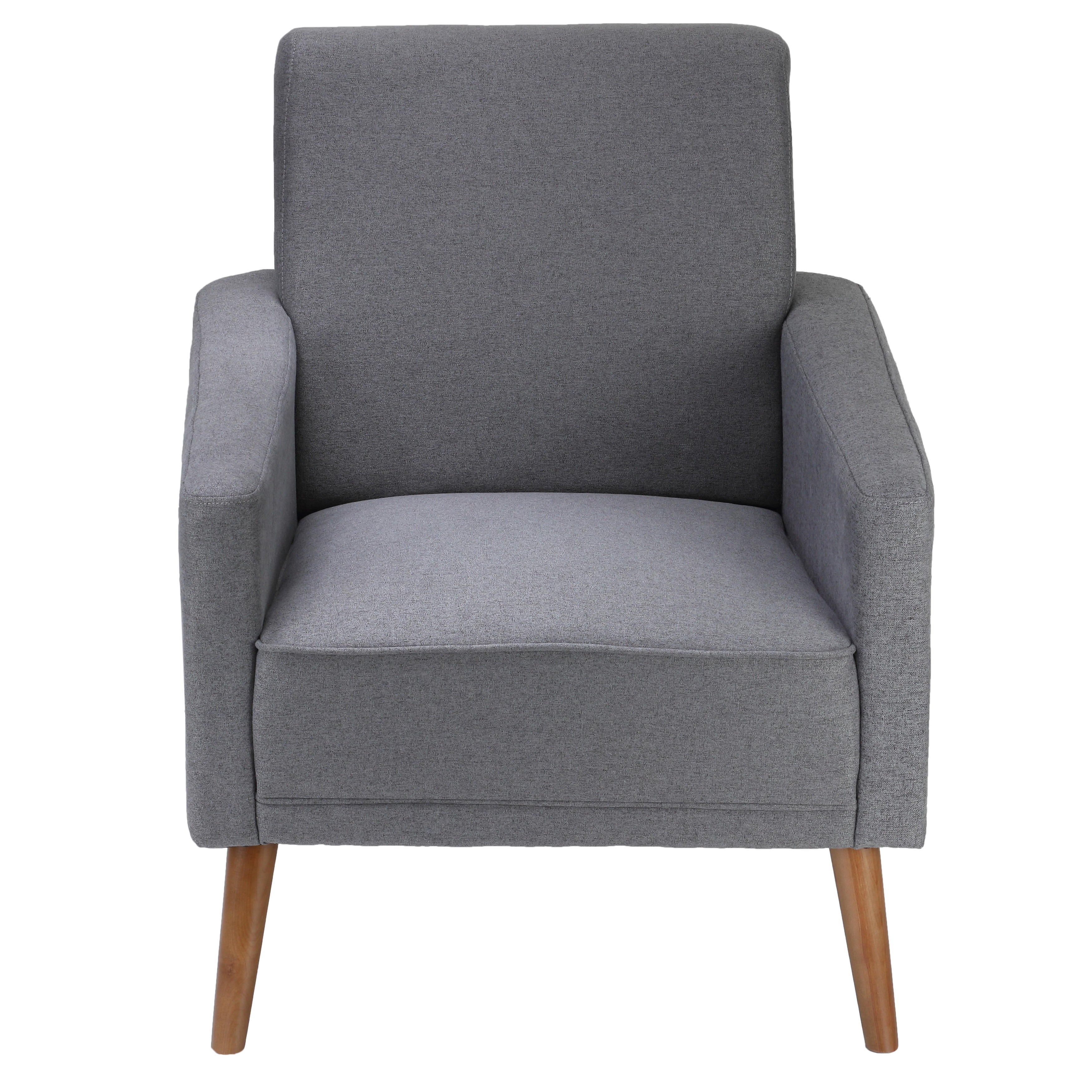 Ayden Mid-Century Modern Armchair, Grey
