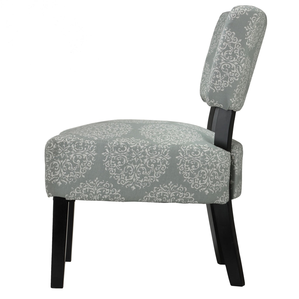 Largo Damask Armless Accent Chair