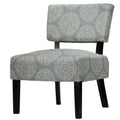 Largo Damask Armless Accent Chair