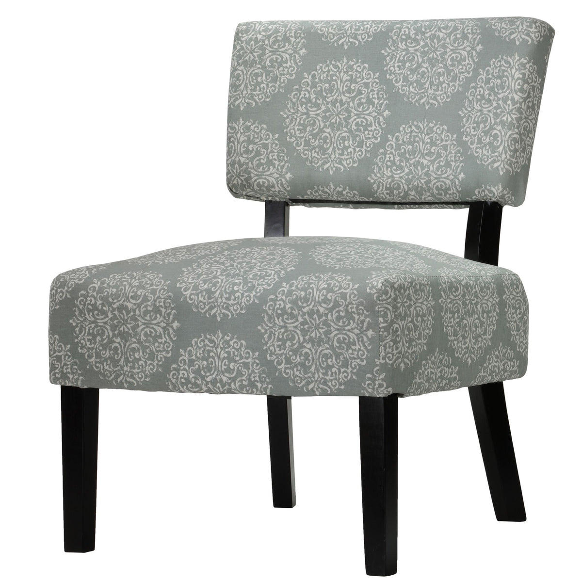 Largo Damask Armless Accent Chair