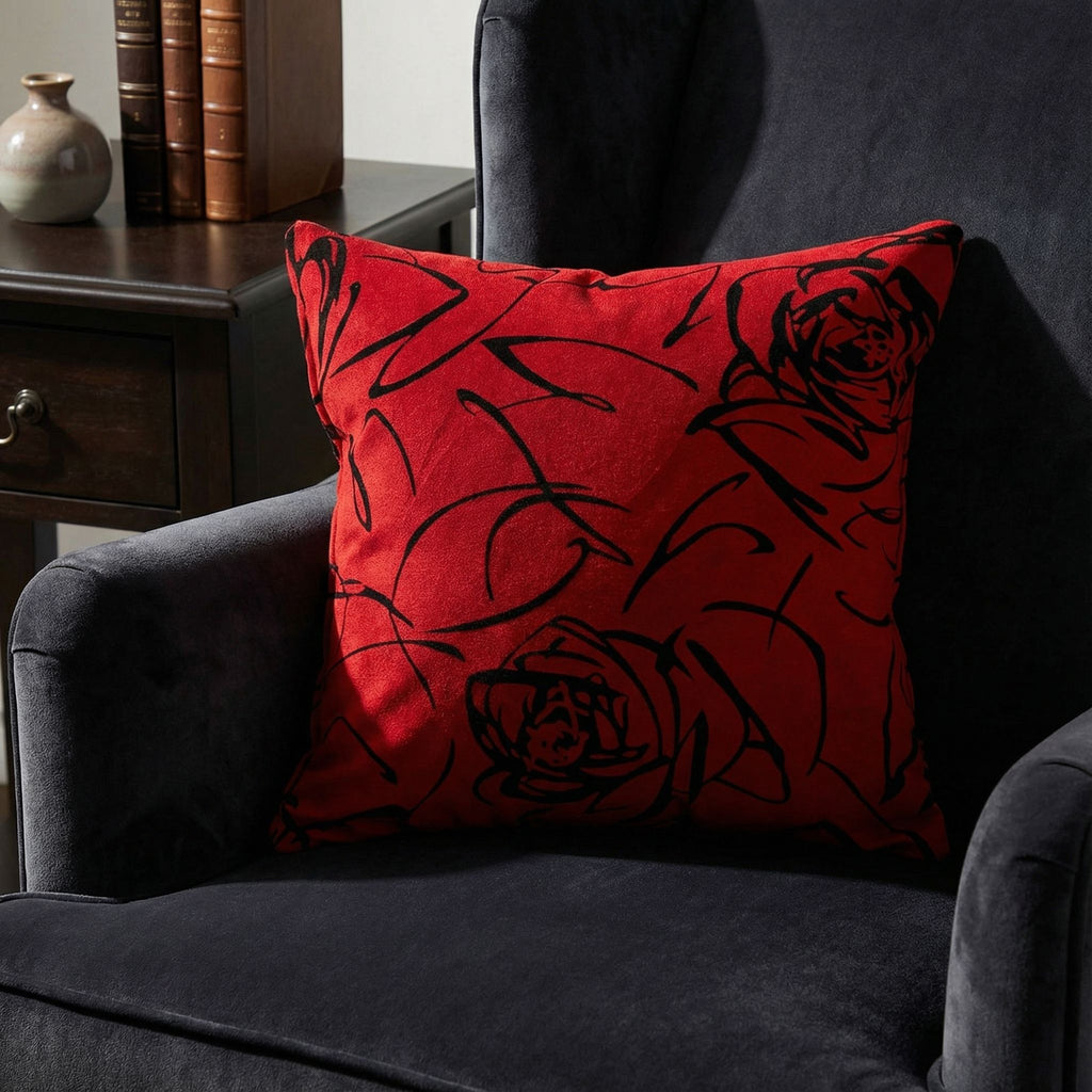 Lula Decorative  Square Accent Pillow, Red