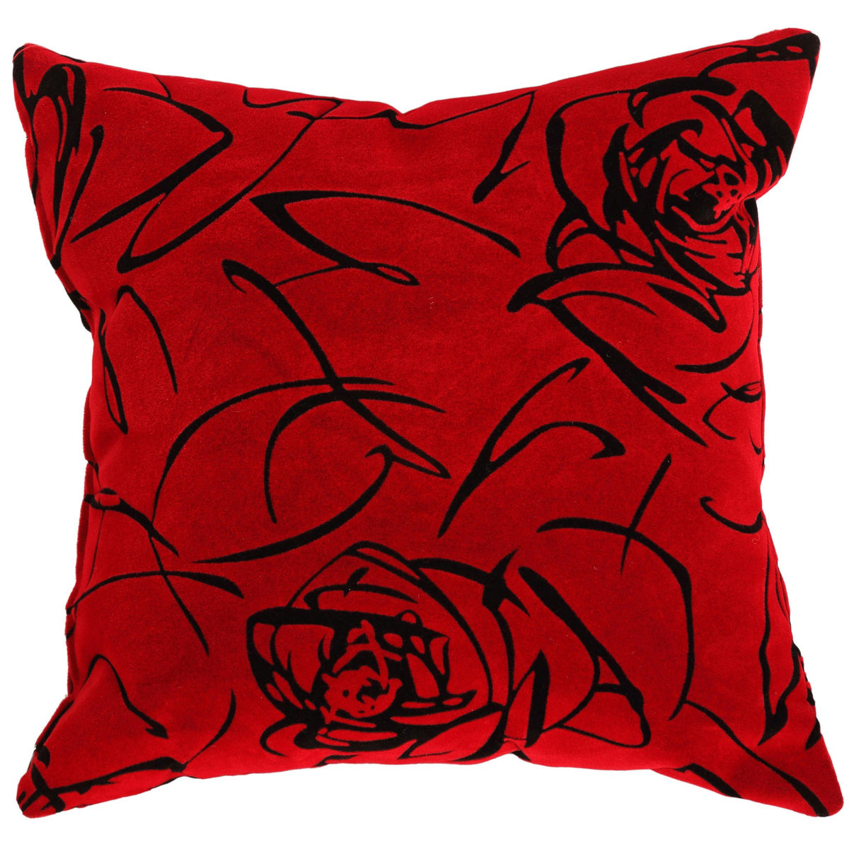 Lula Decorative  Square Accent Pillow, Red