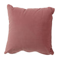 Taffy Decorative  Square Accent Pillow, Blush Pink Velvet 16"x16"