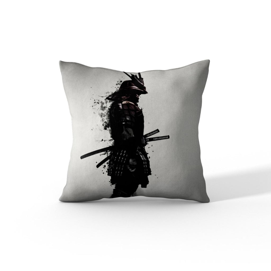 'Armored Samurai' by Nicklas Gustafsson, Decorative Soft Velvet Square 18"x18" Accent Throw Pillow with Insert