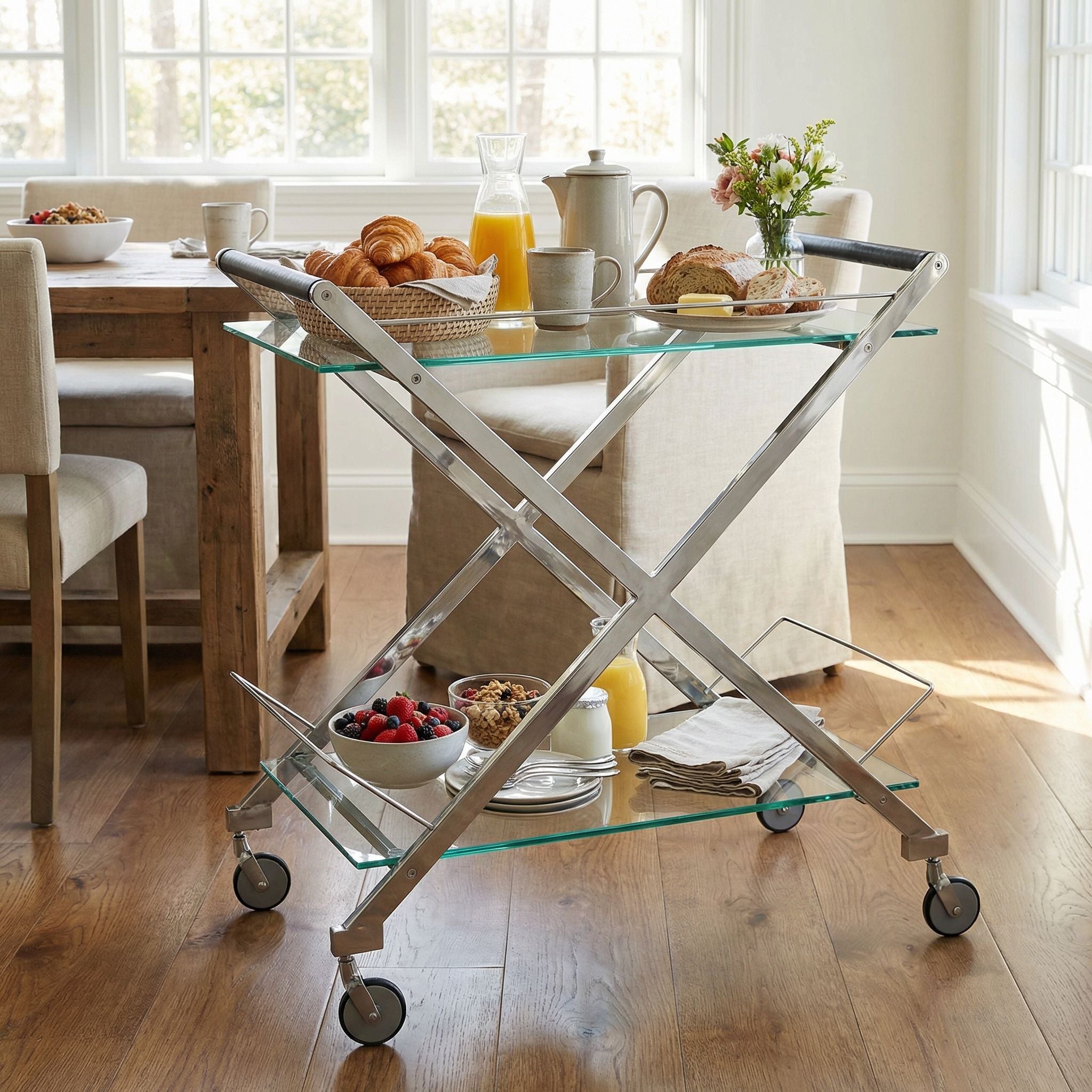 Gilmore Glass Bar Cart
