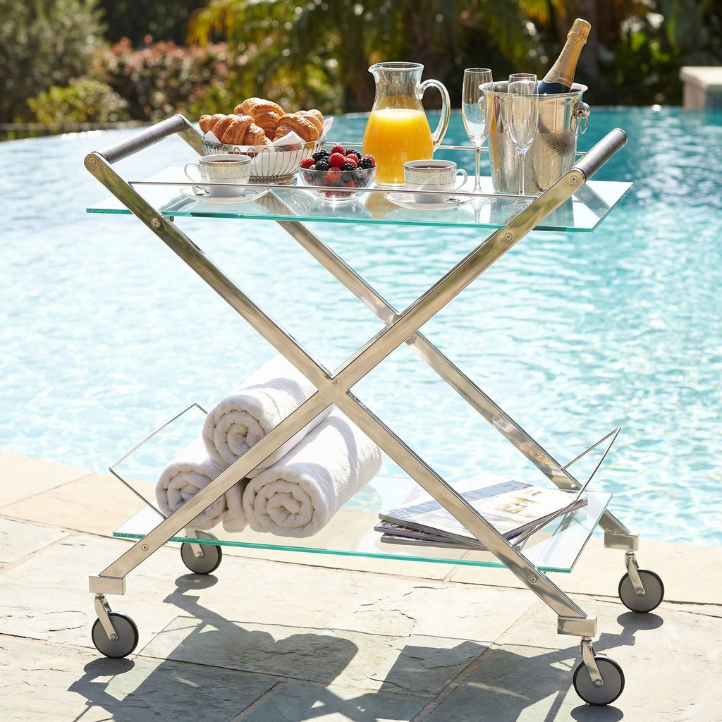 Gilmore Glass Bar Cart