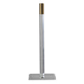 Cortesi Home Beryl Clear Acrylic Paper Towel Stand with Brass Accent