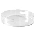 Pyrite Acrylic Round Tray with Handles,12"