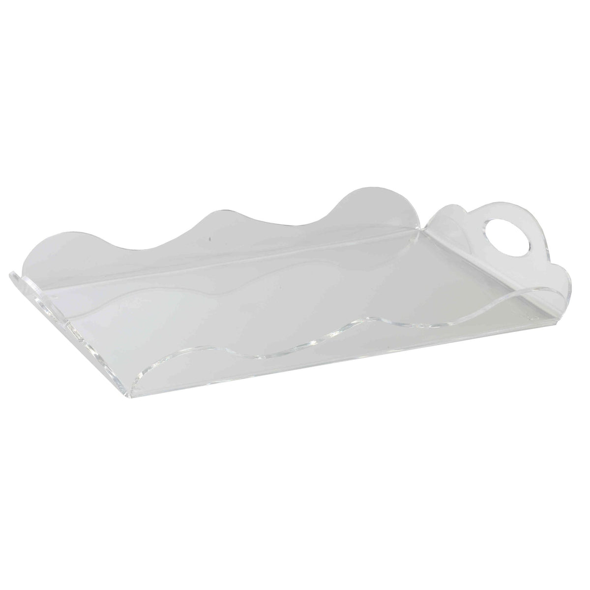 Zircon Decorative Acrylic Tray with Handles