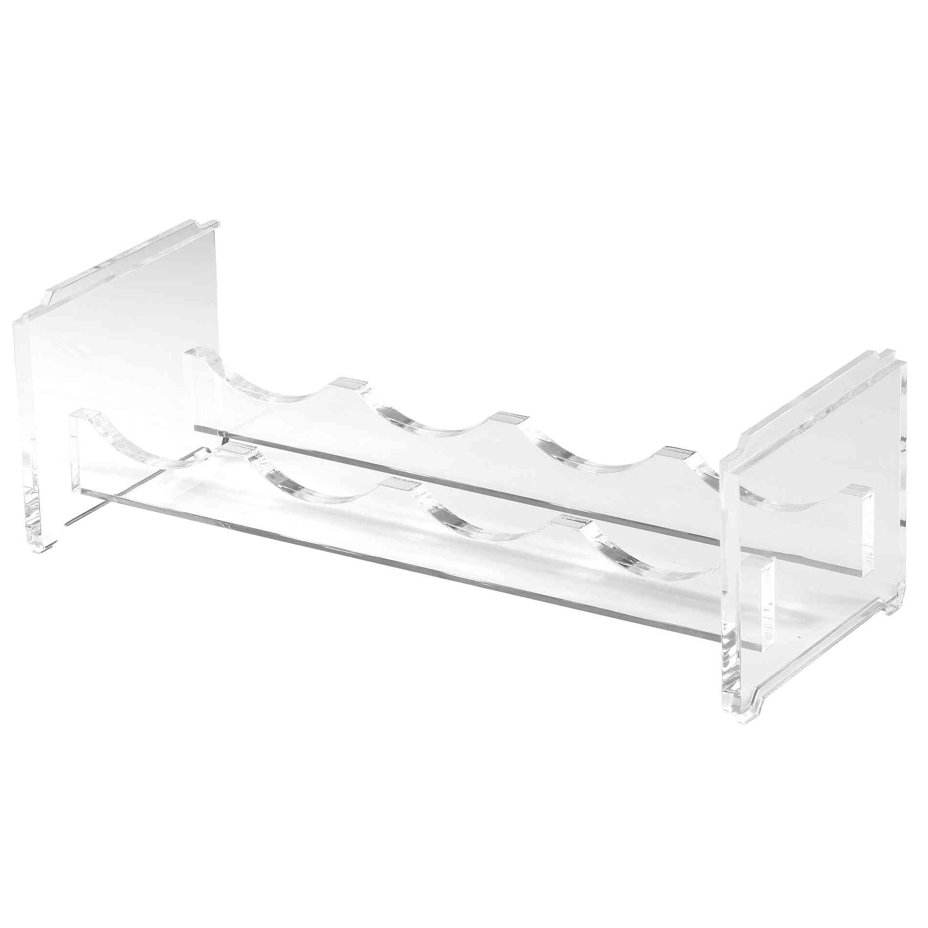 Cortesi Home Kunzite Stackable Acrylic Wine Rack, Holds 4 Bottles Each