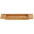 Cortesi Home Sophia Natural Bamboo Bathtub Caddy, 27.5 in Wide