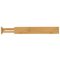 Traci Natural Bamboo Spring Loaded Adjustable Drawer Dividers Set of 4