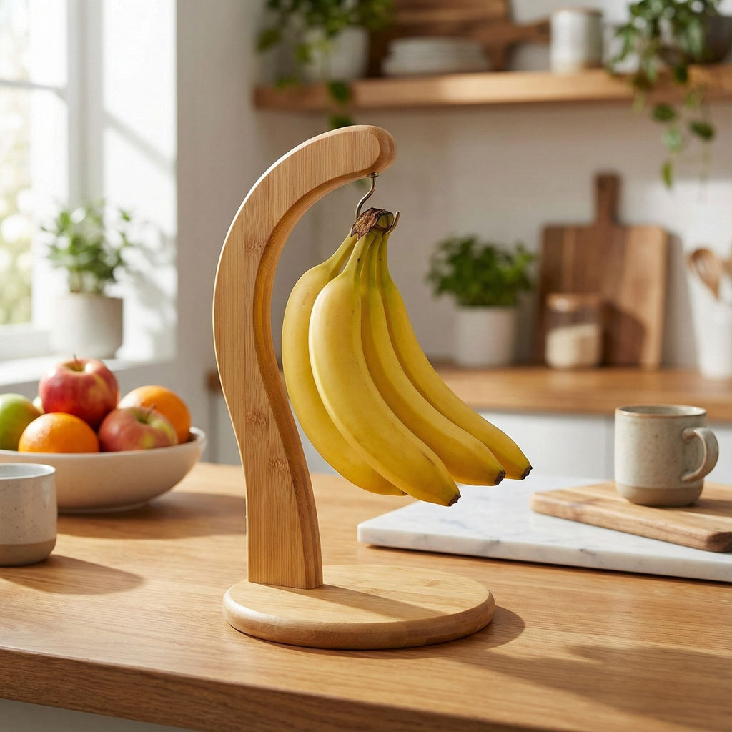 Natural Bamboo Toni Banana Tree Hanger with Hook