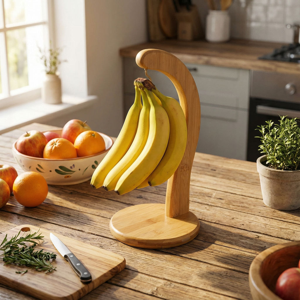 Natural Bamboo Toni Banana Tree Hanger with Hook