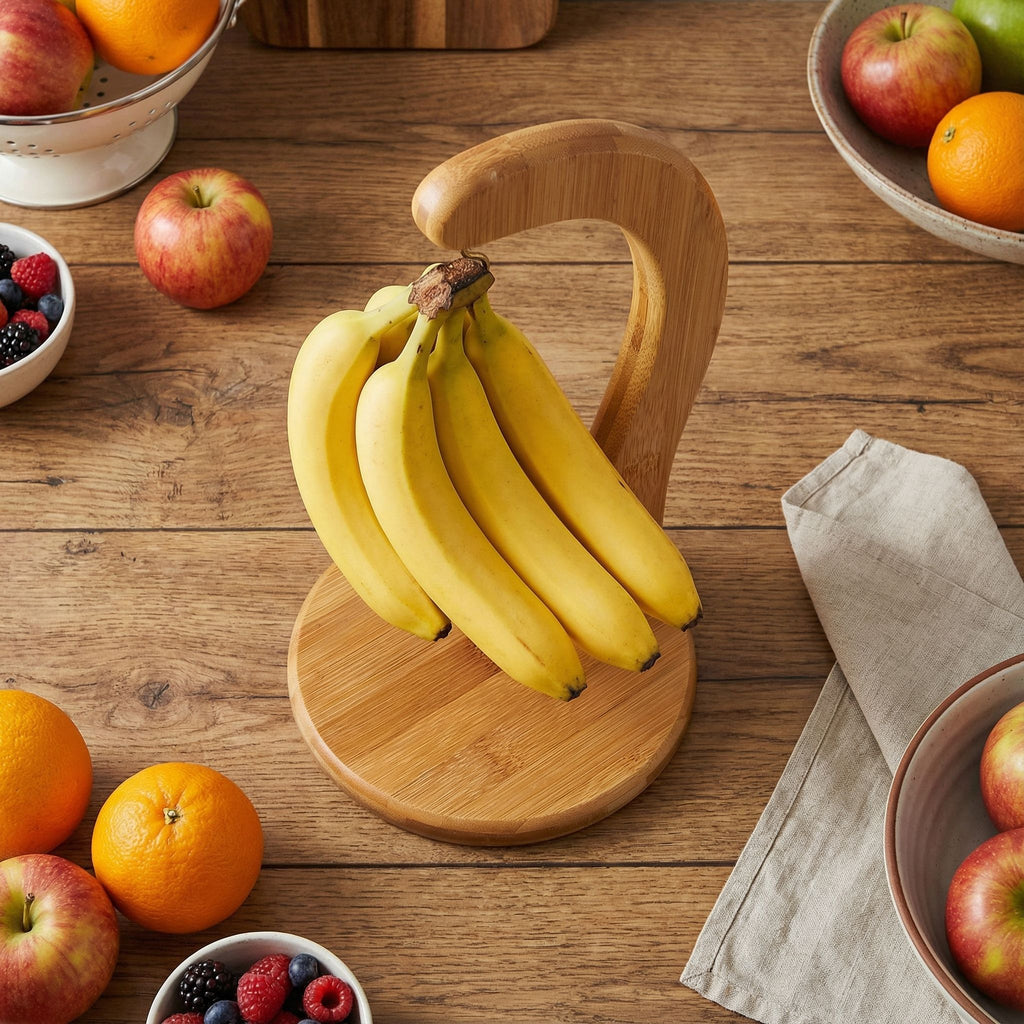Natural Bamboo Toni Banana Tree Hanger with Hook