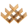 Cortesi Home Linda Natural Bamboo 8 Bottle Wine Rack