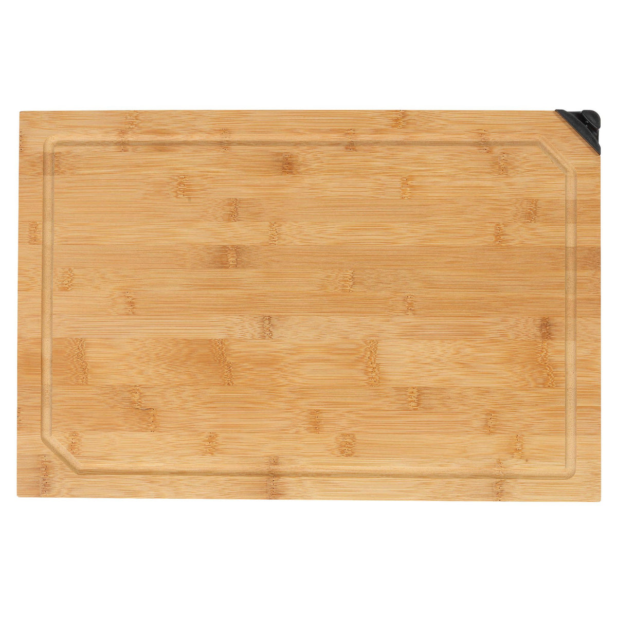 Nuri Natural Bamboo Cutting Board with Knife Sharpener, 12"x18"