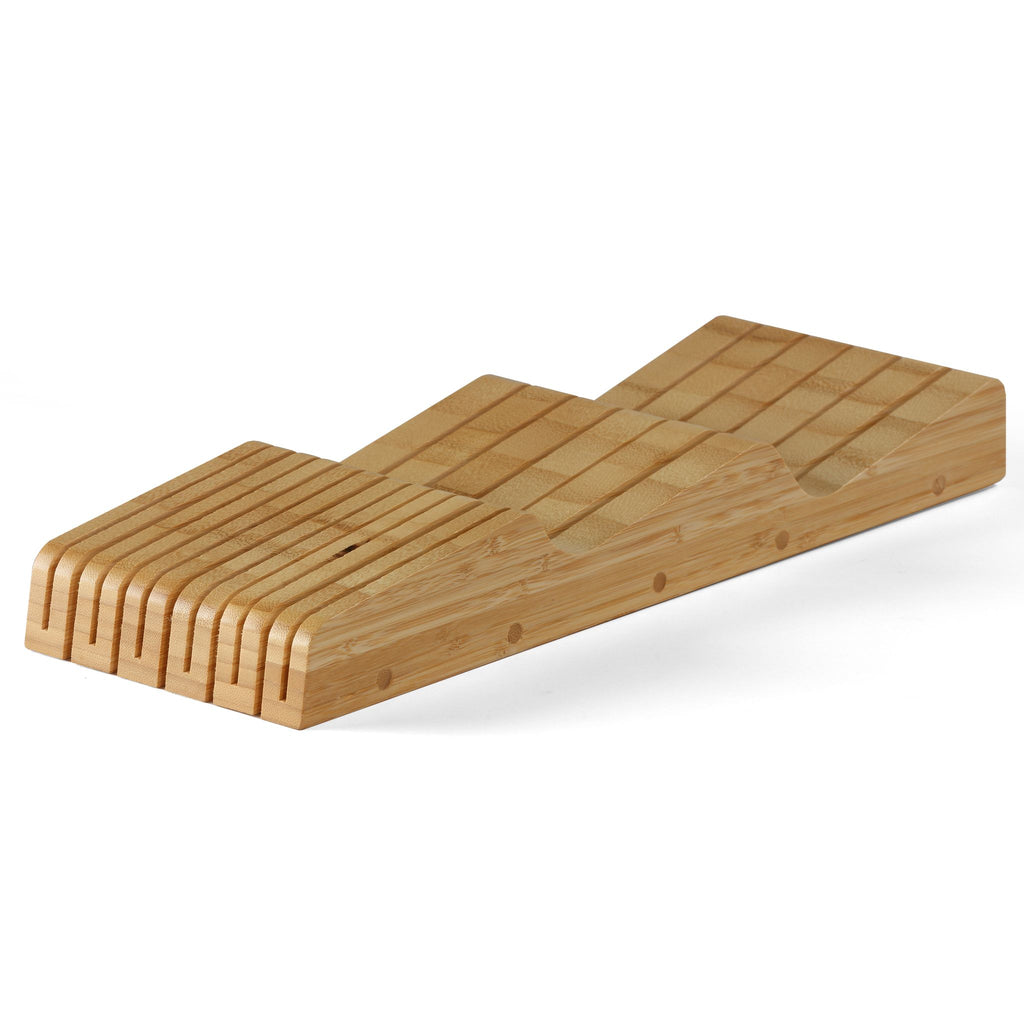 Kassandra Natural Bamboo In-Drawer Knife Block