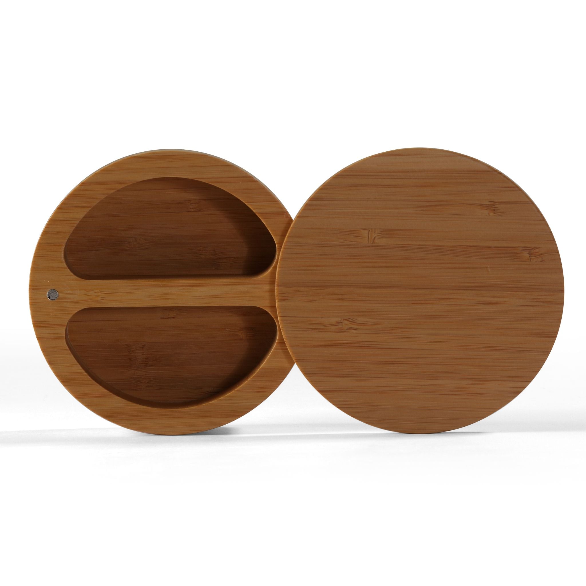 Cortesi Home Pinchi Natural Bamboo Salt and Pepper Herbs and Spice Box with Rotating Top