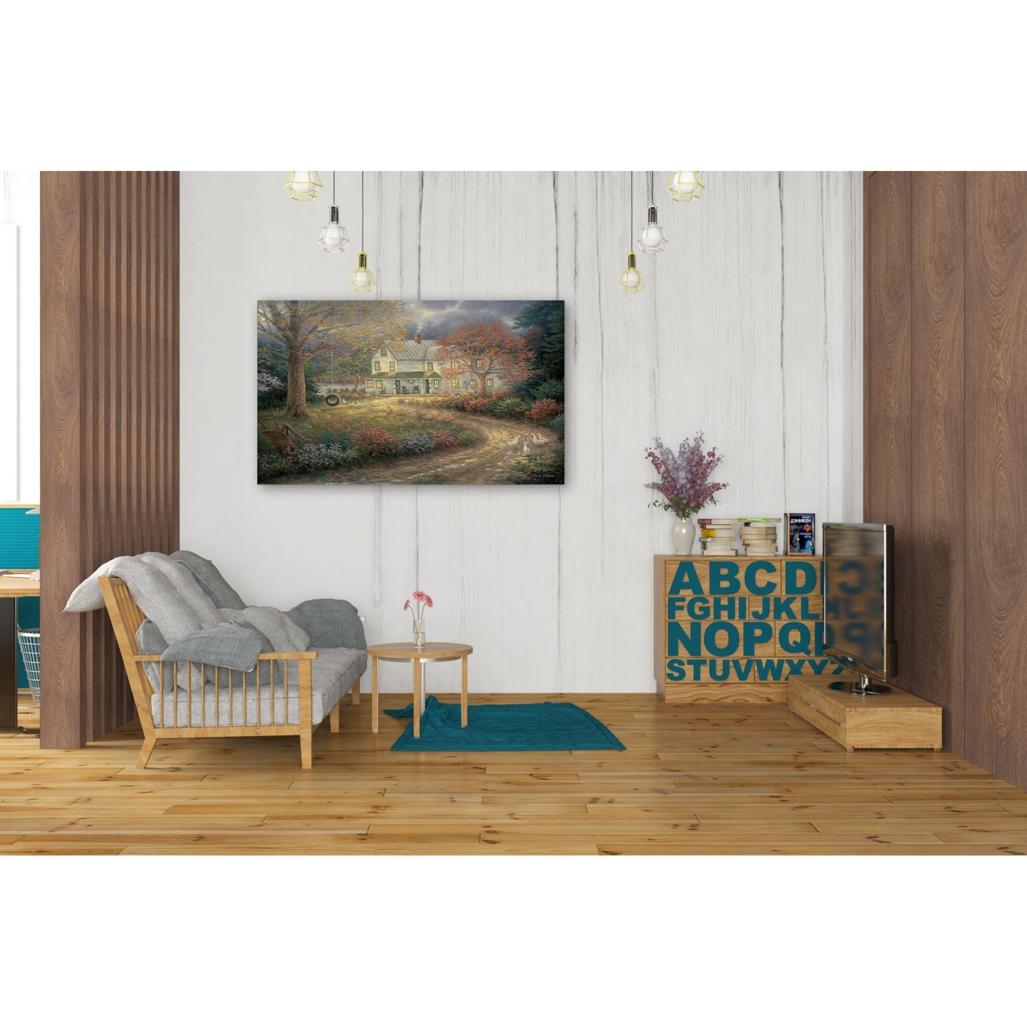 Cortesi Home 'Mid Country Farmhouse' by Chuck Pinson, Canvas Wall Art,26x40