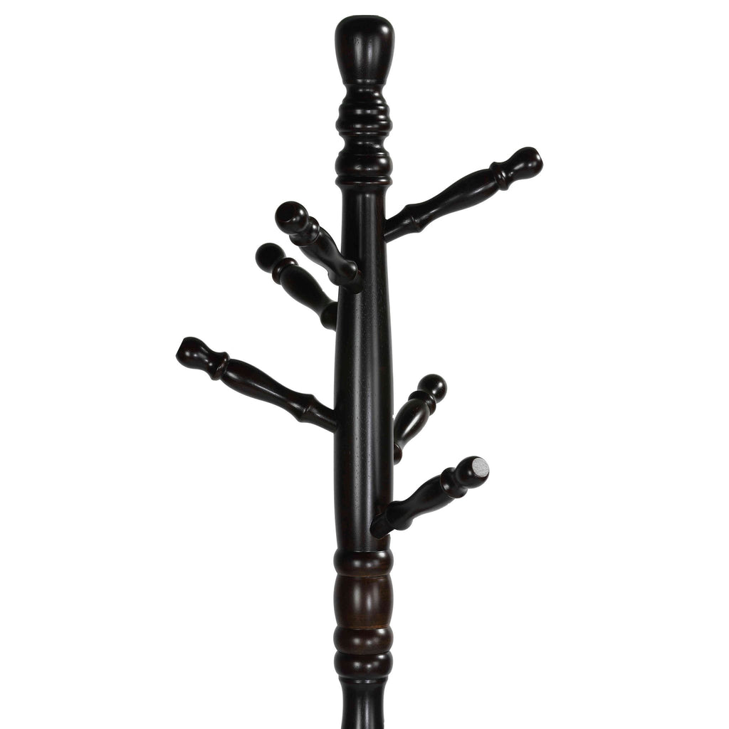 Ross Wooden Swivel Coat Rack, Walnut