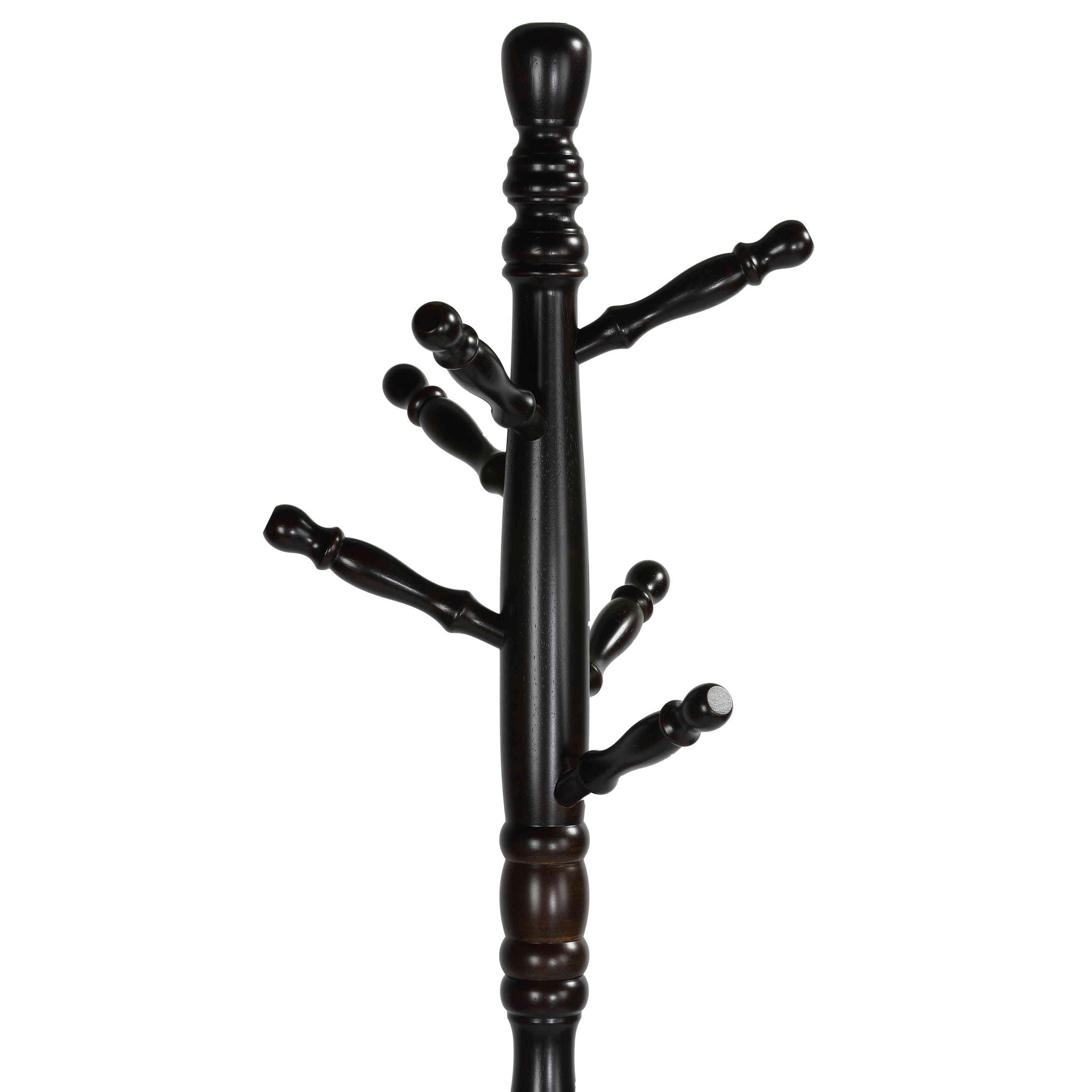 Ross Wooden Swivel Coat Rack, Walnut