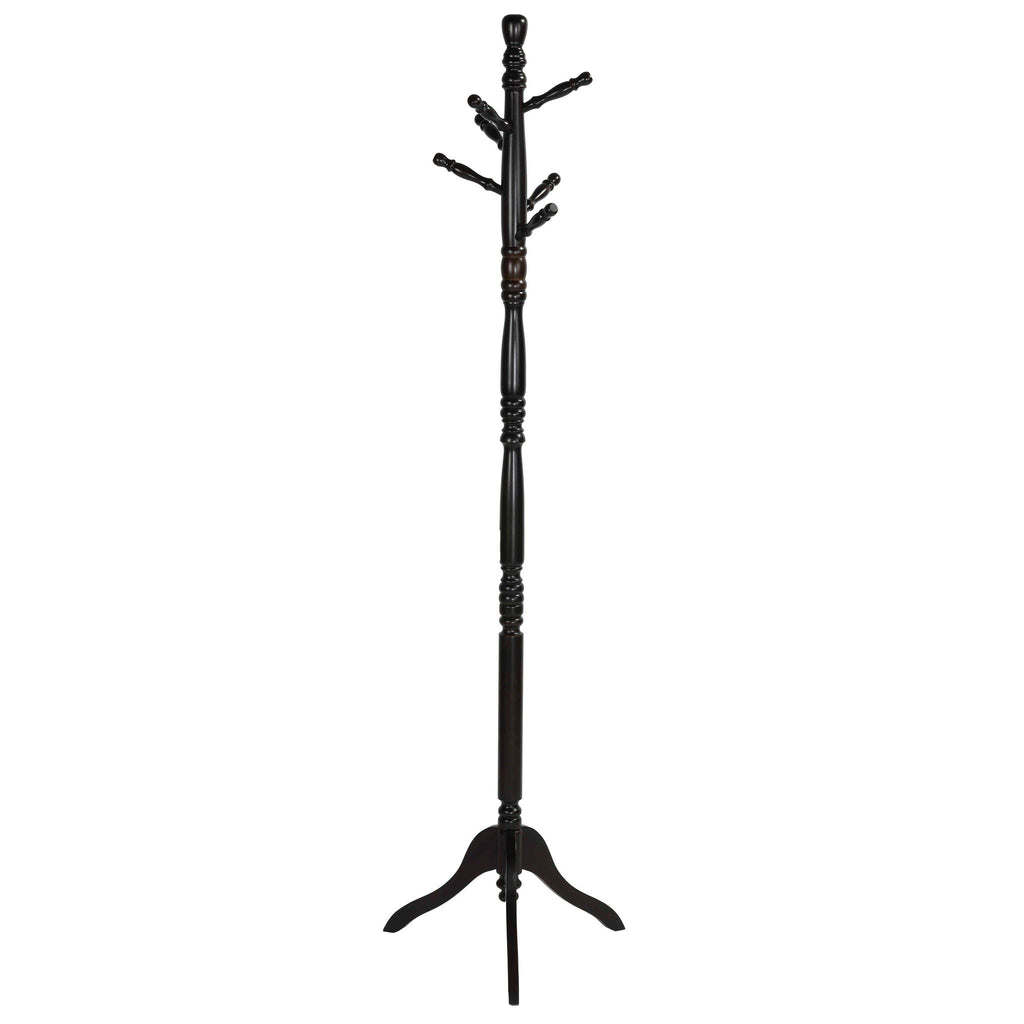 Ross Wooden Swivel Coat Rack, Walnut