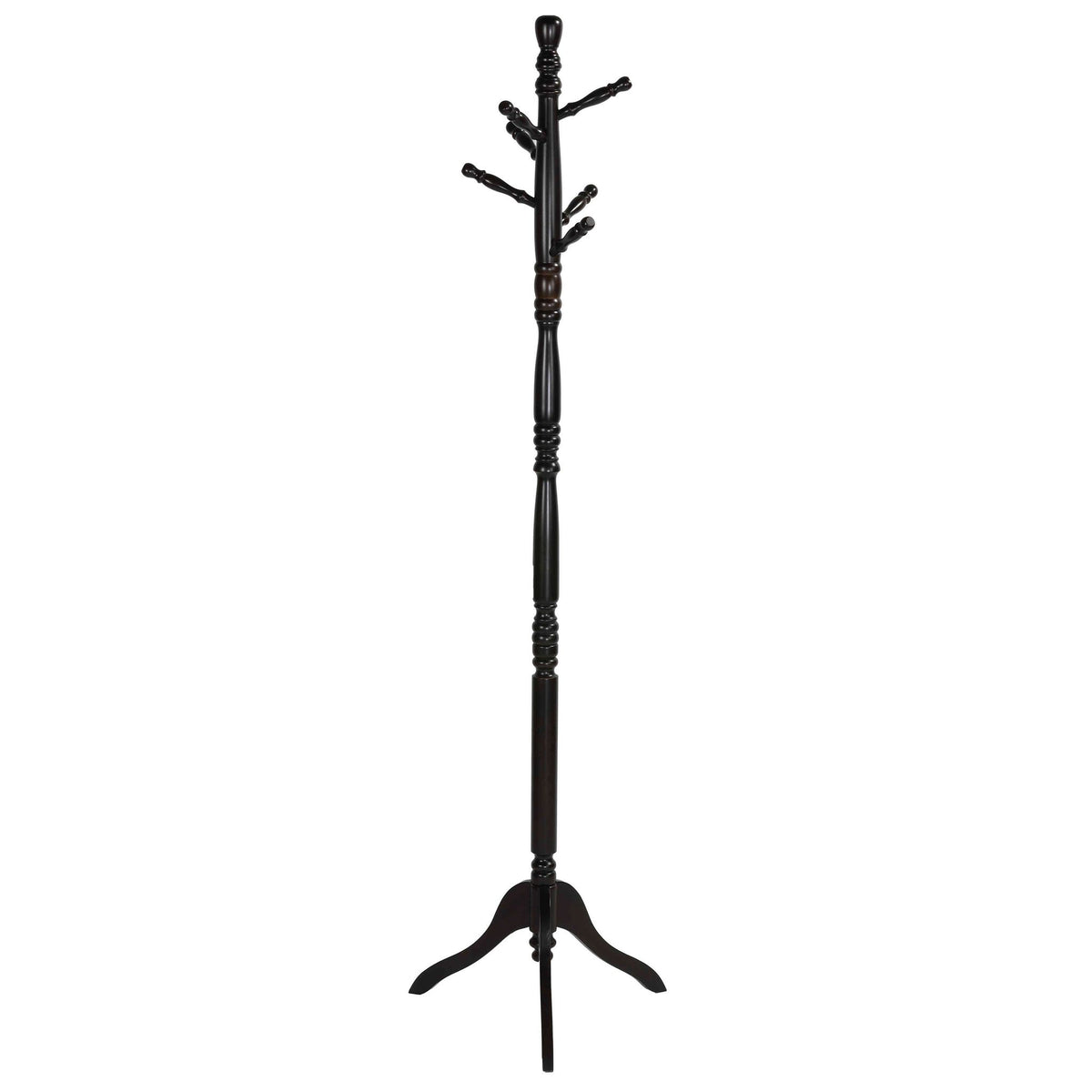 Ross Wooden Swivel Coat Rack, Walnut