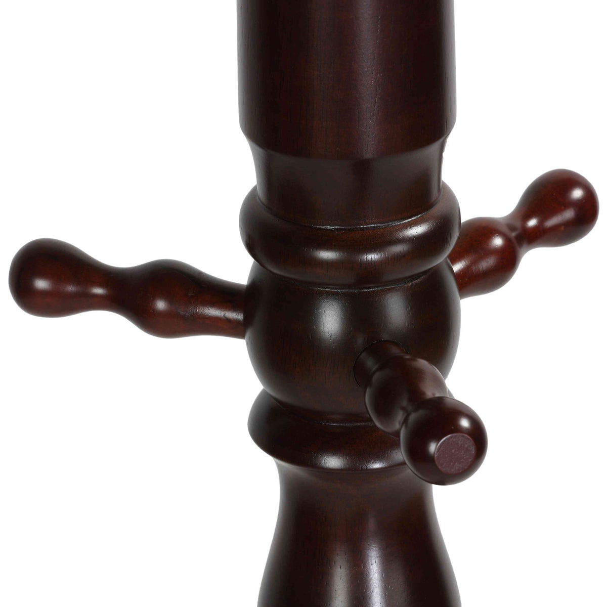 Rachel Wooden Swivel Coat Rack, Mahogany