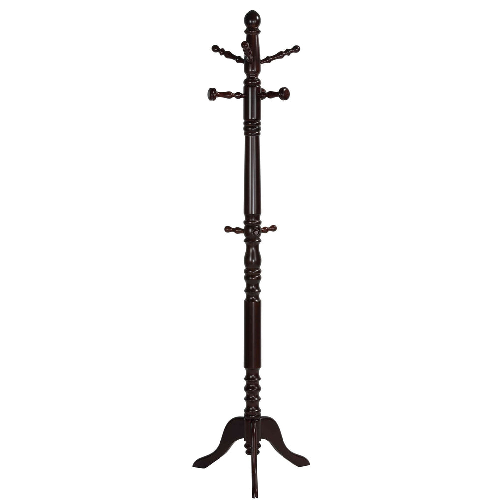 Rachel Wooden Swivel Coat Rack, Mahogany