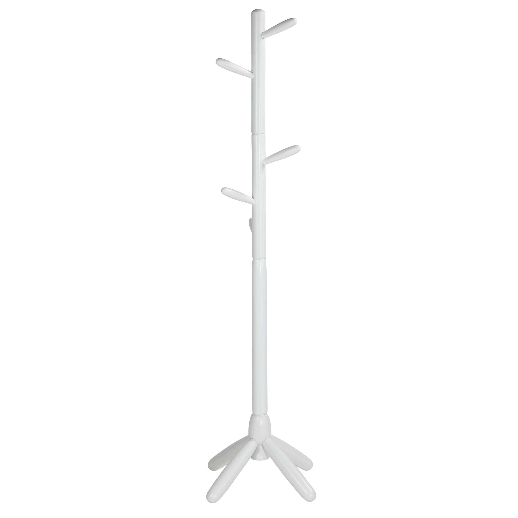 Chandler Wooden Coat Rack, White