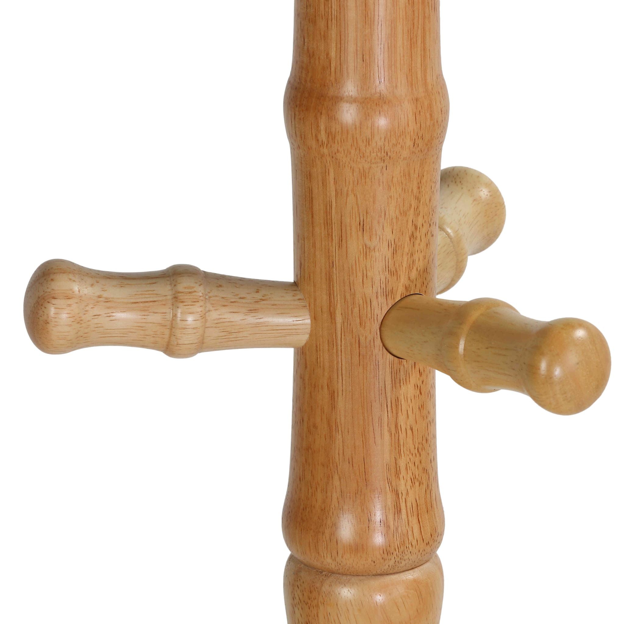 Monica Wooden Coat Rack, Natural