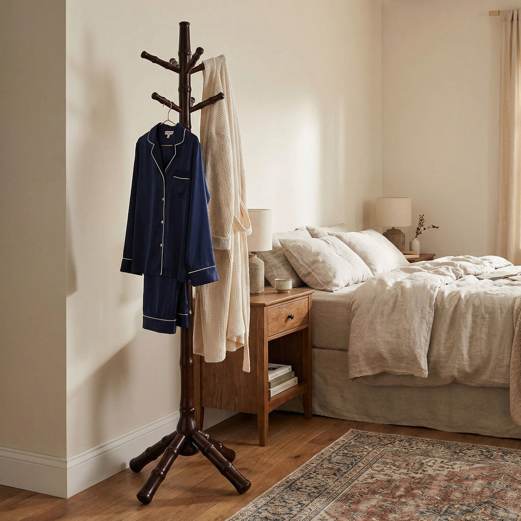 Monica Coat Rack, Mahogany