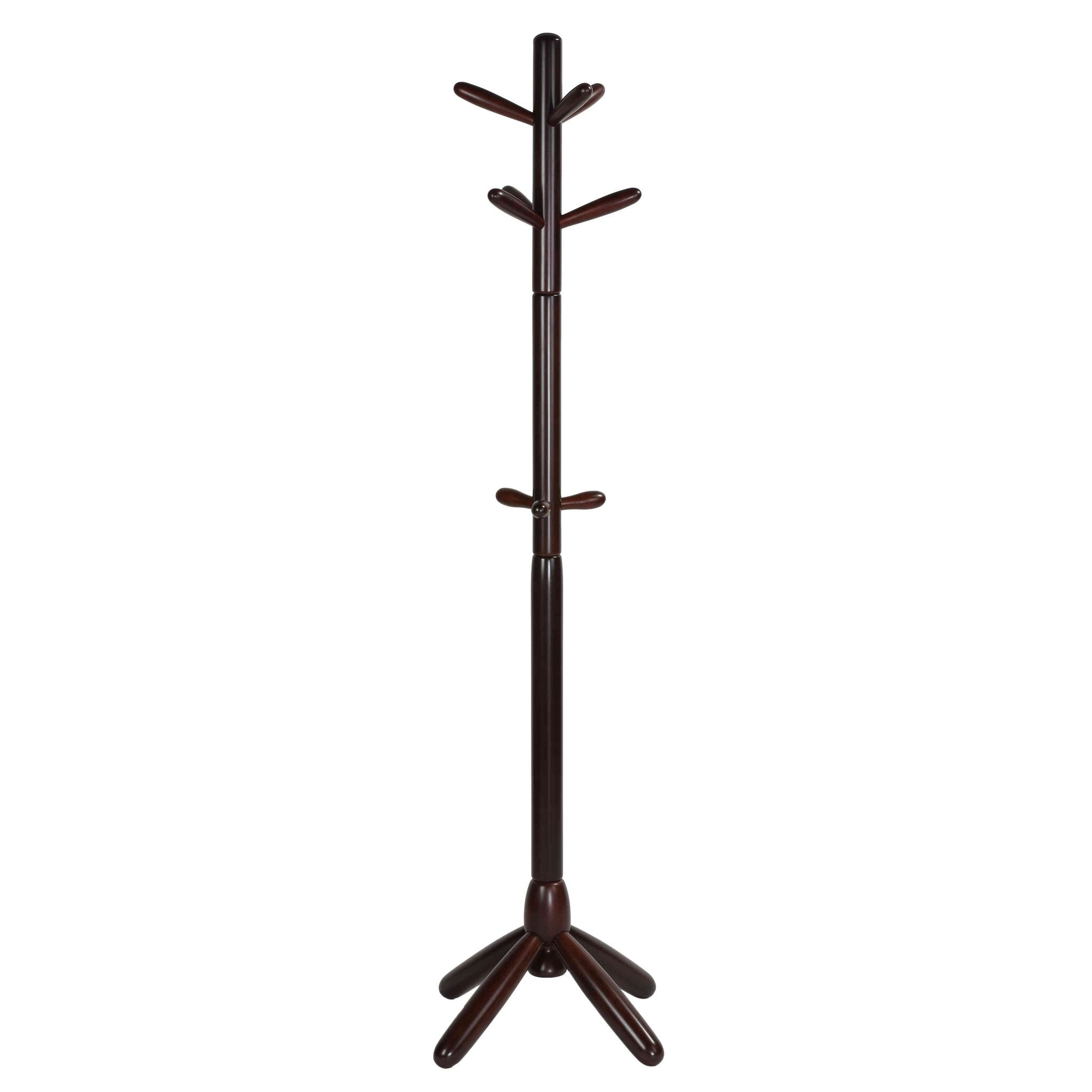 Phoebe Wooden Coat Rack, Mahogany