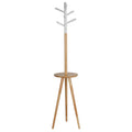 Joey Coat Rack with Shelf, Natural