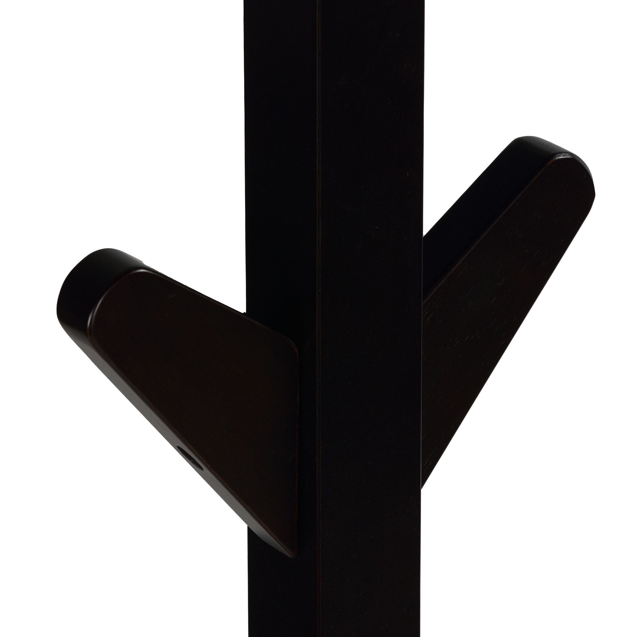 Gunther Wooden Coat Rack Tree, Dark Espresso 8 hooks