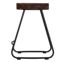 Cortesi Home Boone Counterstool in Driftwood and Metal Legs