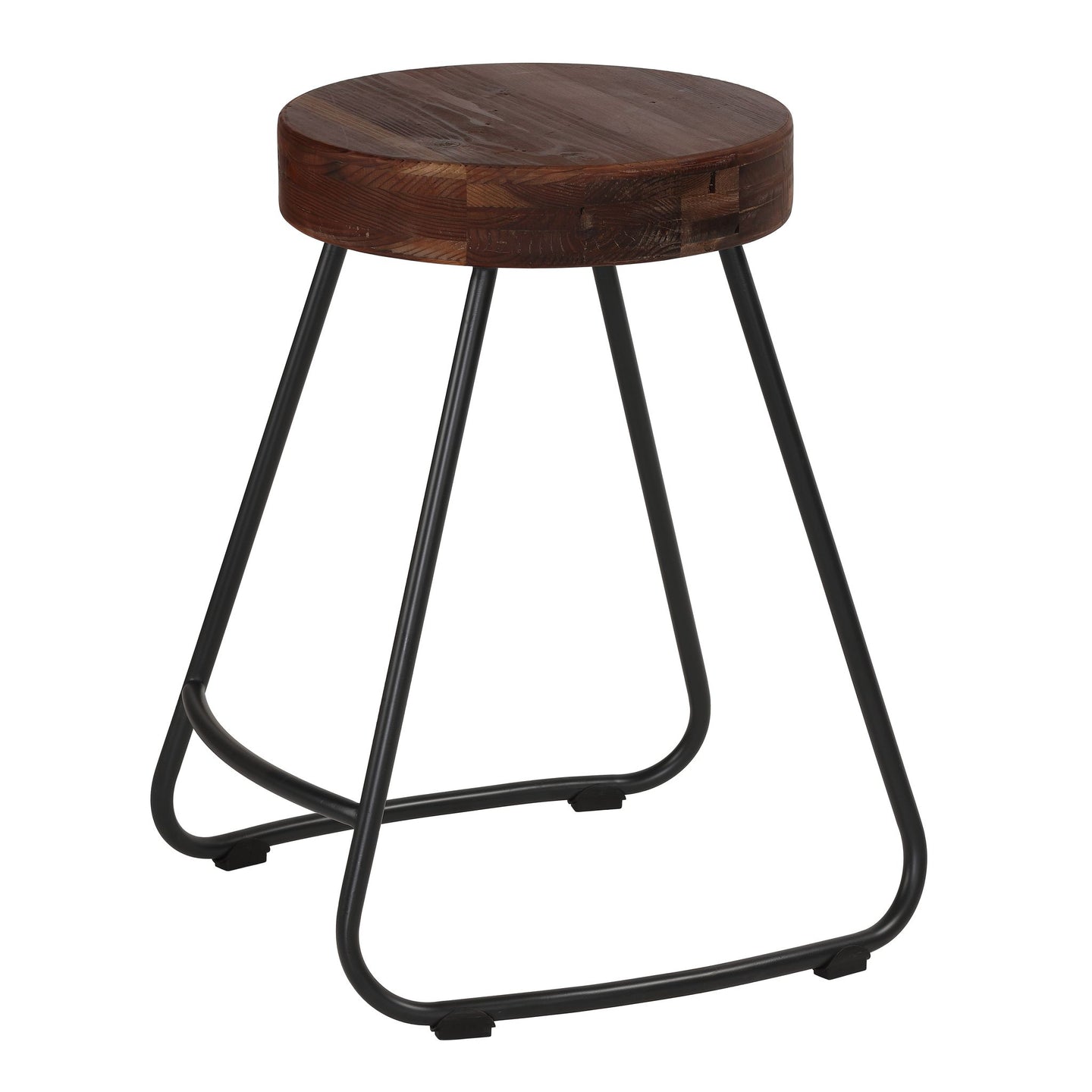 Cortesi Home Boone Counterstool in Driftwood and Metal Legs