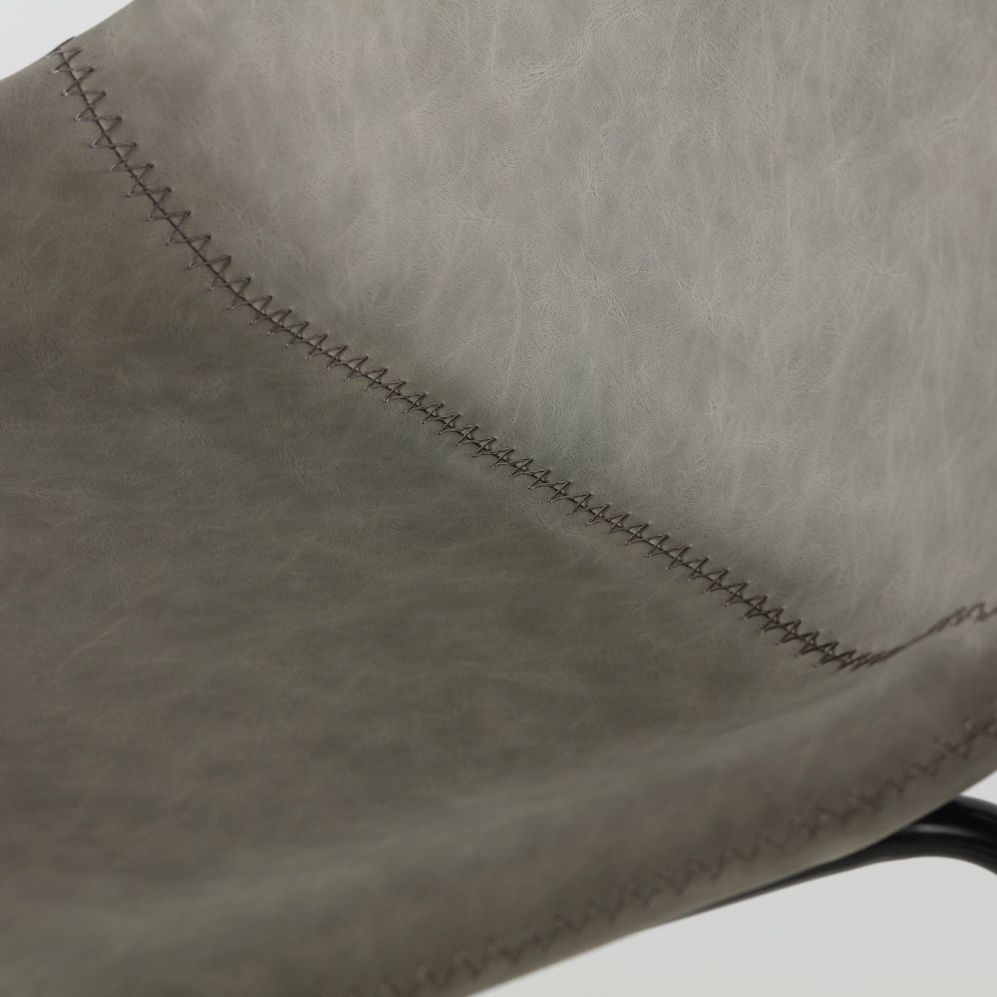 Ava Counterstools in Grey Faux Leather (Set of 2)
