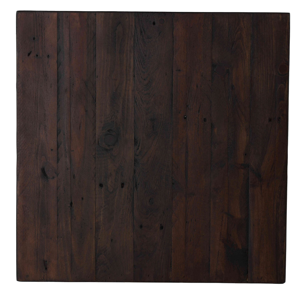 Omaha Coffee Table, Solid Wood and Metal, 32"