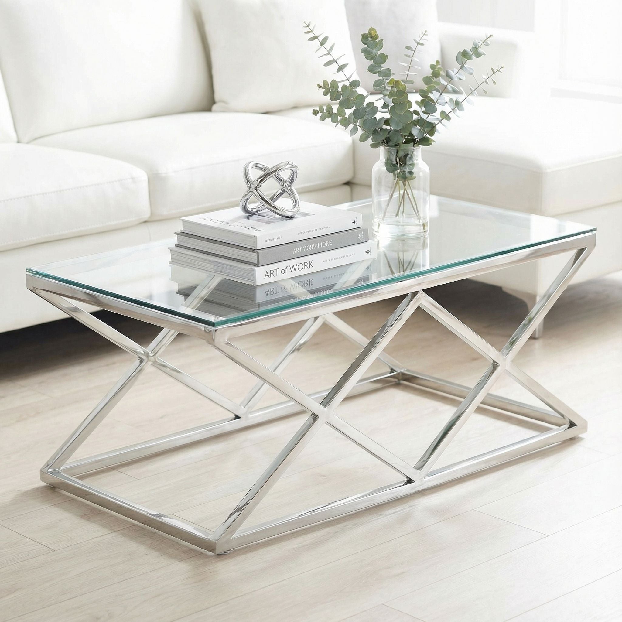 Gwen Contemporary Glass Coffee Table