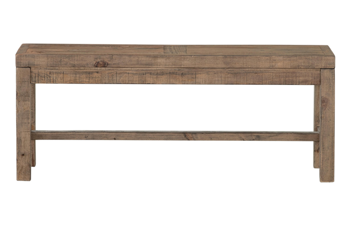 Stonemill Dining Bench in Solid Reclaimed Pine Wood, 44"