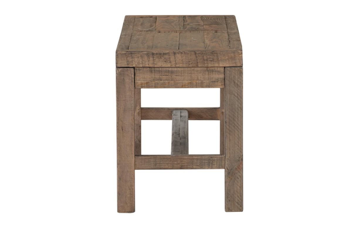 Stonemill Dining Bench in Solid Reclaimed Pine Wood, 44"