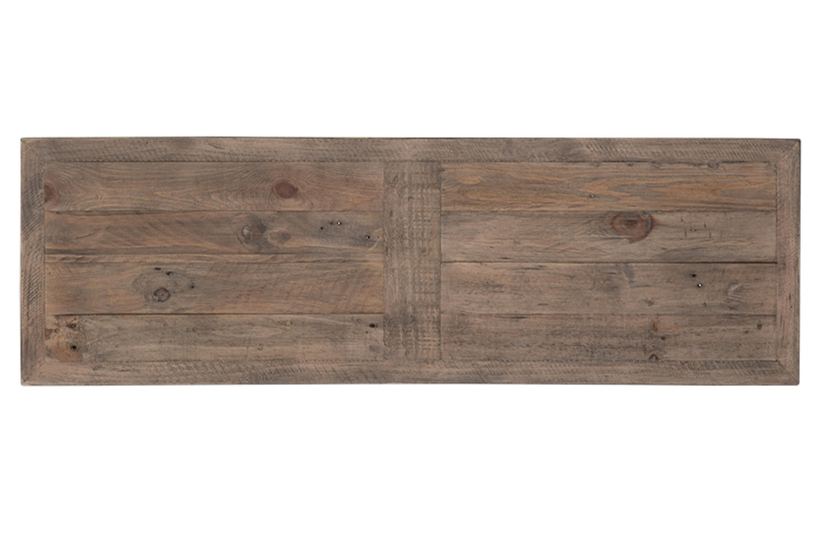 Stonemill Dining Bench in Solid Reclaimed Pine Wood, 44"
