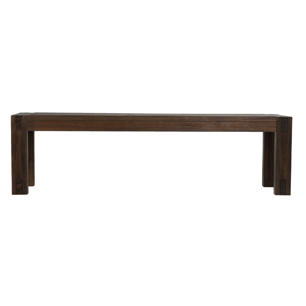 Cortesi Home Pablo Bench in Butcher Style Wood