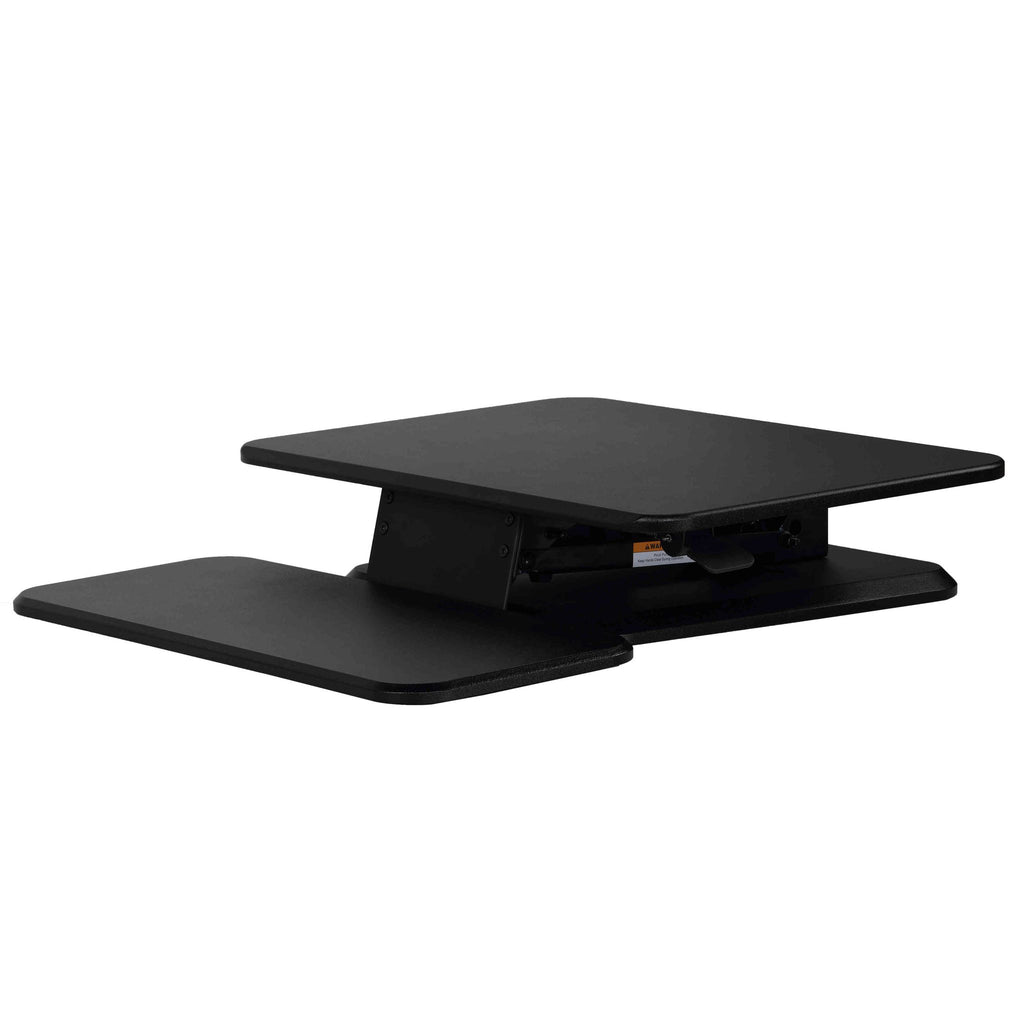 Orbit Sit to Stand Adjustable Desktop Converter Monitor Stand, Black